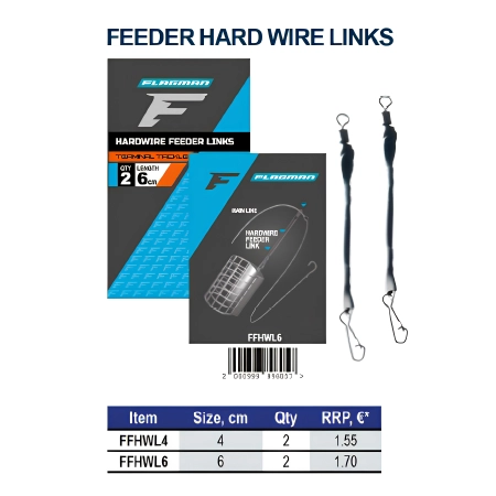 FLAGMAN FEEDER HARD WIRE LINKS 6cm 2szt.